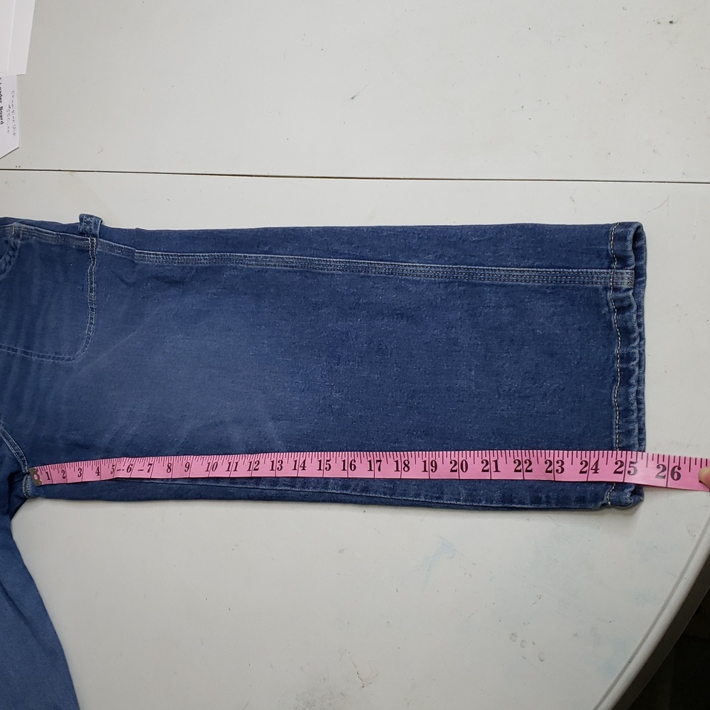 Lee Carpenter Slim Straight Cargo Cotton Pants Size 4 Y2K Retro Medium Wash Blue - Picture 11 of 16